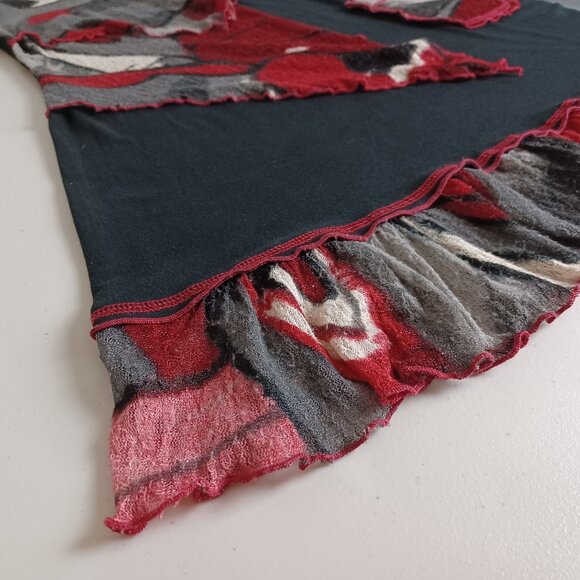 Goa Y2K Mesh Patchwork Overlay Mini Dress - Picture 9 of 16